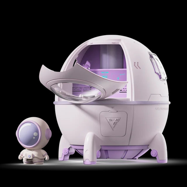 Portable Astronaut Humidifier with LED Light and Aroma Diffuser - USB Powered for Clean and Hydrated Air Cute Aesthetic Stuff